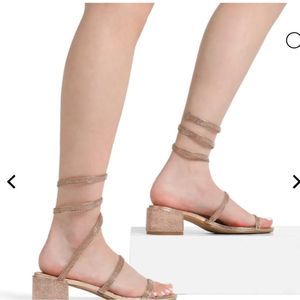 Dream Pairs Women's Sandals in Glittery Tan